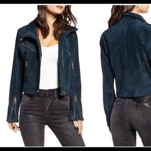 BLANKNYC suede moto jacket